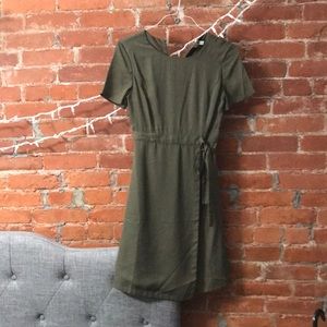 Faux wrap dress